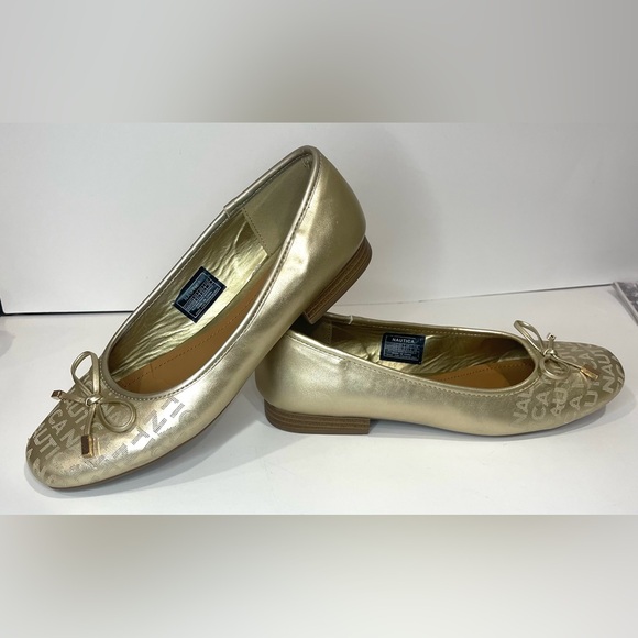 Women's Gold Nautica Ballet Flat Shoes   8 1/2. Grayford - Picture 8 of 12